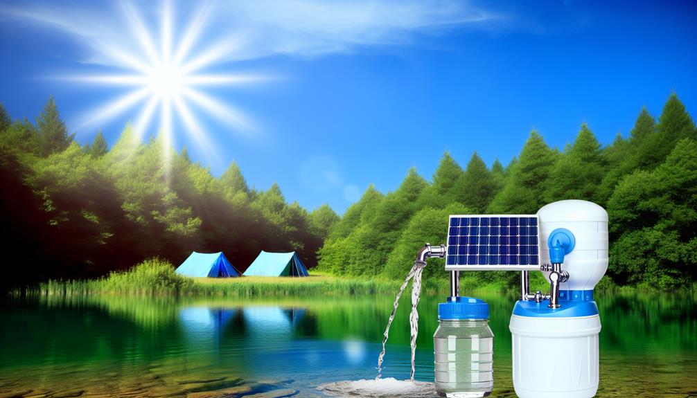 campers solar water purification