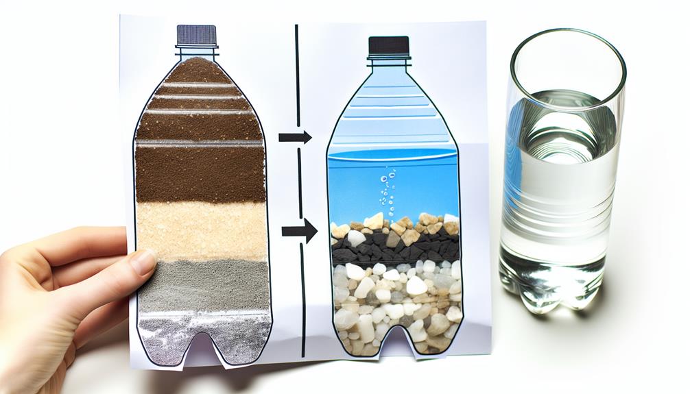 water filtration using charcoal and sand